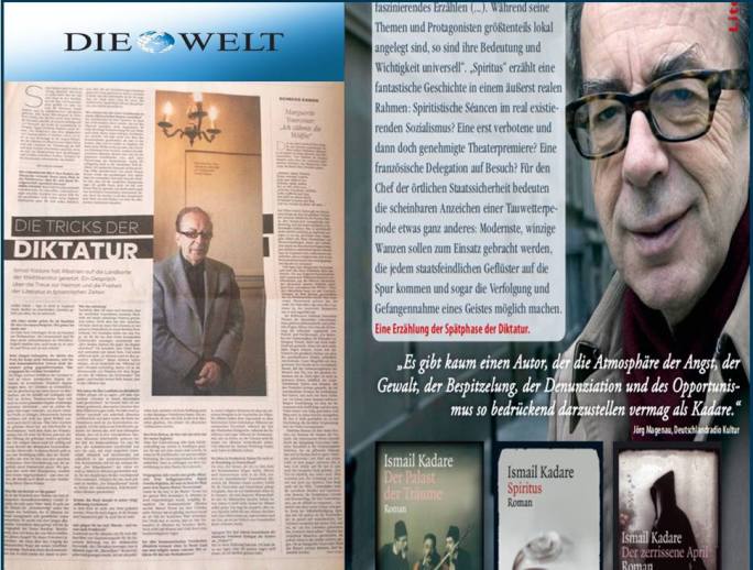 die Welt , Kadare interviste